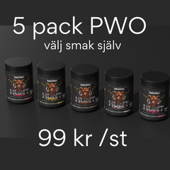 PWO 5 pack, 99 kr/st ! välj smak själv